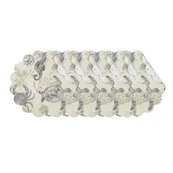 Kirklands Home Table Linens|Coastal Quilted Round Placemats, Set of 6