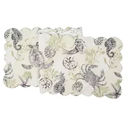 Kirklands Home Table Linens|Coastal Quilted Table Runner