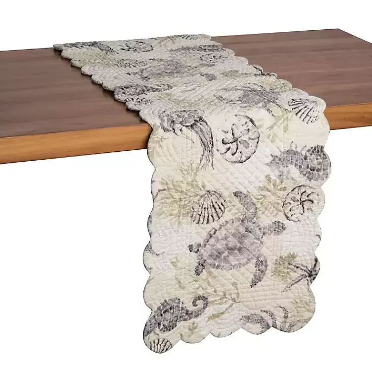 Kirklands Home Table Linens|Coastal Quilted Table Runner