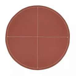Kirklands Home Table Linens|Cognac Faux Leather Placemats, Set of 4 Brown