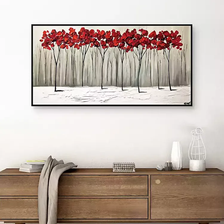 Kirklands Home Framed Art|Collision of Seasons Framed Canvas Art Print