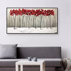 Kirklands Home Framed Art|Collision of Seasons Framed Canvas Art Print