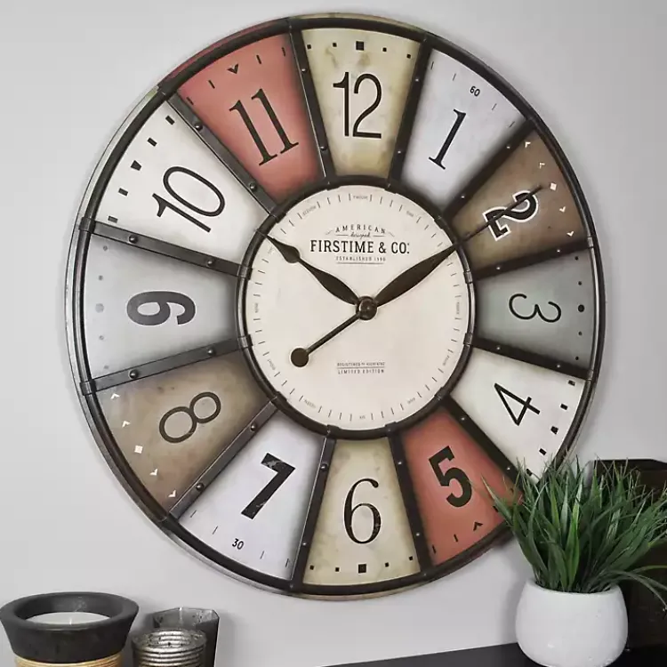 Kirklands Home Clocks|Color Motif Wall Clock