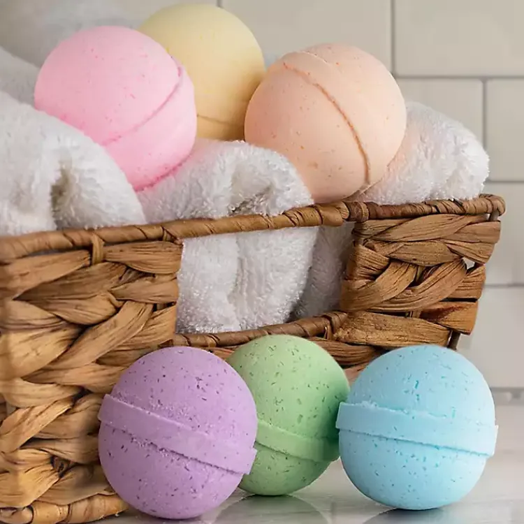 Kirklands Home Bathroom Accessories|Colorful Assorted Bath Bombs, Set of 6 Multi
