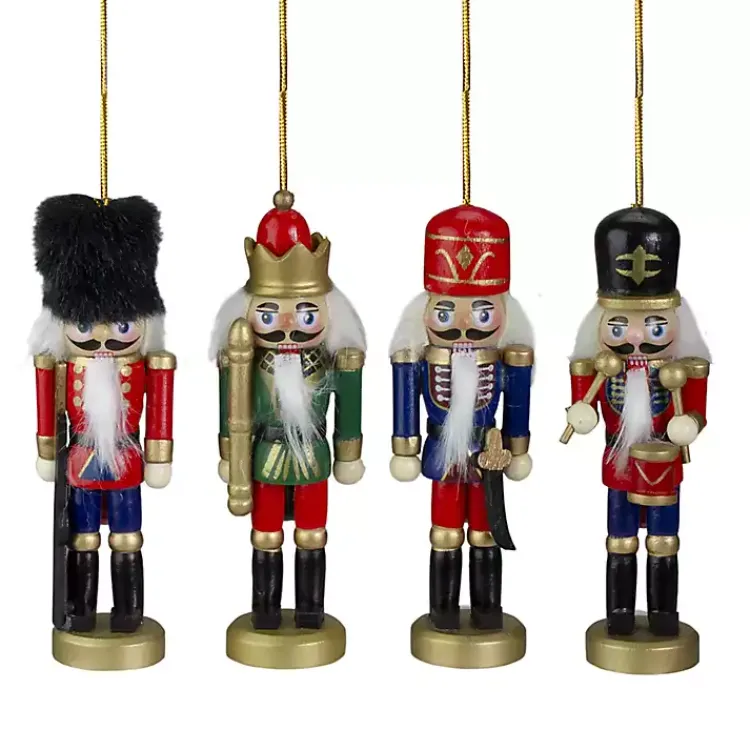 Discount Colorful Nutcracker Ornaments, Set of 4 Christmas Ornaments