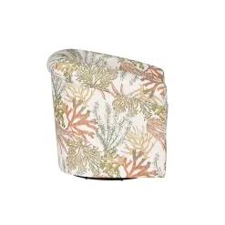 Kirklands Home Accent Chairs|Colorful Ocean Bonnie Swivel Accent Chair Green