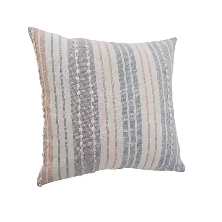Hot Colorful Textured Striped Accent Pillow Pillows
