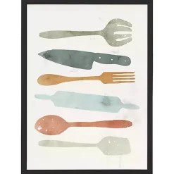 Kirklands Home Framed Art|Colorful Utensils Framed Art Print