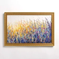 Kirklands Home Framed Art|Colorful Wildflowers Gold Framed Art Print