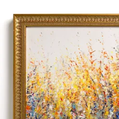 Kirklands Home Framed Art|Colorful Wildflowers Gold Framed Art Print