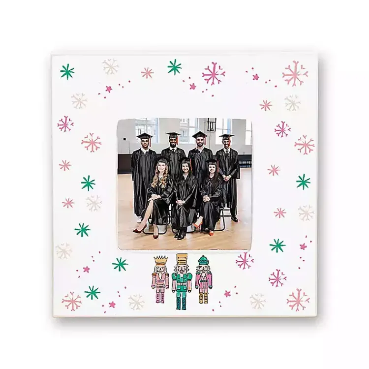Best Confetti Nutcracker Trio Picture Frame, 4x4 Christmas Decorations