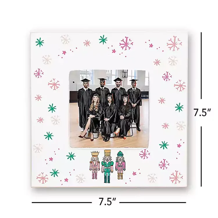 Best Confetti Nutcracker Trio Picture Frame, 4x4 Christmas Decorations