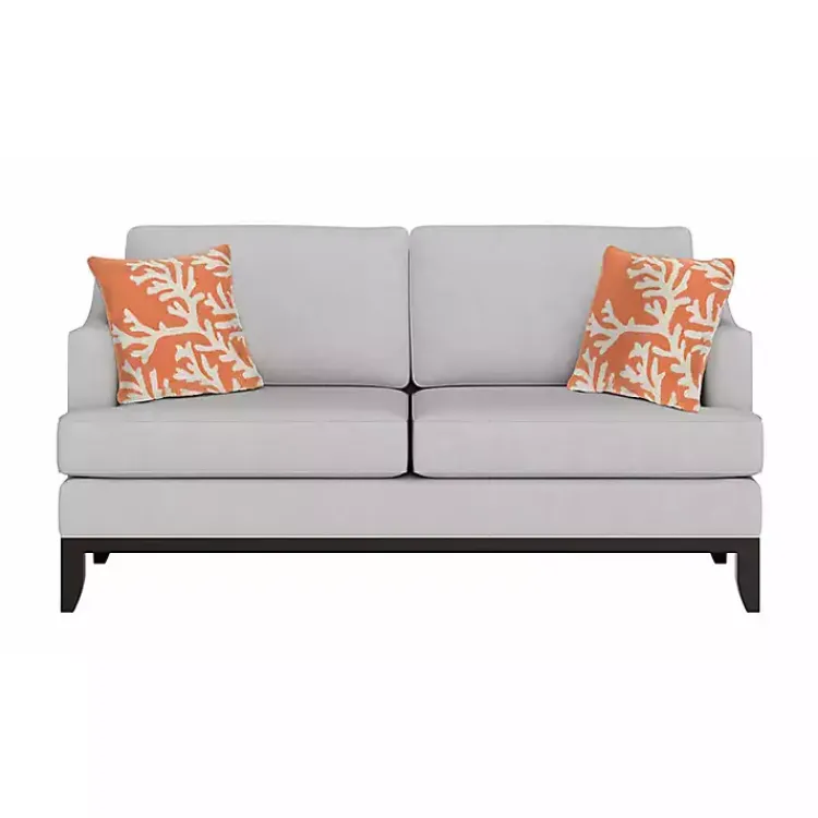 Kirklands Home Outdoor Cushions & Pillows|Coral Ocean Flower Outdoor Accent Pillow Orange