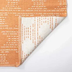 Kirklands Home Outdoor Rugs|Coral Shibori Outdoor Area Rug, 5x7 Orange