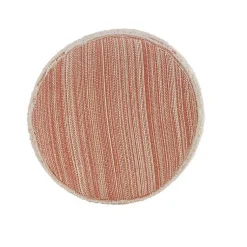 Online Coral Tropical Textured Distressed Pouf Poufs & Floor Cushions
