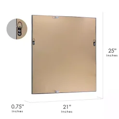 Kirklands Home Decorative Mirrors|Cormac Distressed Bronze Wall Mirror Brown