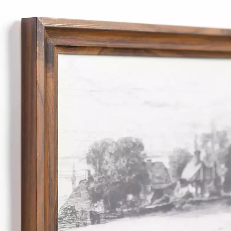 Kirklands Home Framed Art|Cottage Behind Horsley House Framed Art Print