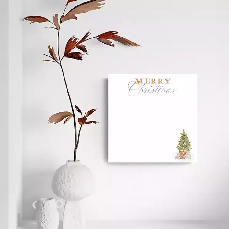 Best Cottage Tree Merry Christmas Dry Erase Board Christmas Art & Wall Decor
