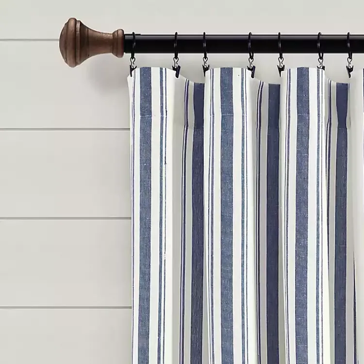 Kirklands Home Curtains & Drapes|Cotton Candy Farmhouse Curtain Panel Set, 108 in. Blue
