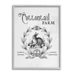 Clearance Cottontail Farm Framed Easter Wall Art Easter Decorations
