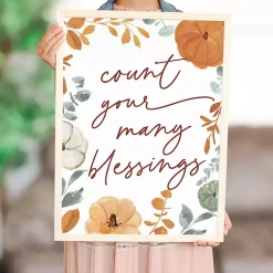 Clearance Count Your Many Blessings Framed Wall Plaque Fall