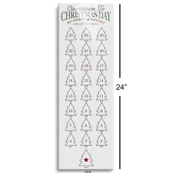 Sale Countdown to Christmas Dry Erase Board, 8x24 in. Christmas Art & Wall Decor
