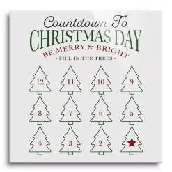 Sale Countdown to Christmas Dry Erase Board, 12x12 in. Christmas Art & Wall Decor