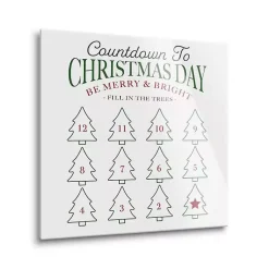 Sale Countdown to Christmas Dry Erase Board, 12x12 in. Christmas Art & Wall Decor