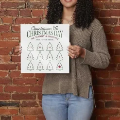 Sale Countdown to Christmas Dry Erase Board, 12x12 in. Christmas Art & Wall Decor