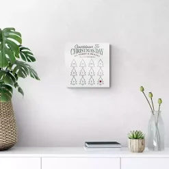 Sale Countdown to Christmas Dry Erase Board, 12x12 in. Christmas Art & Wall Decor