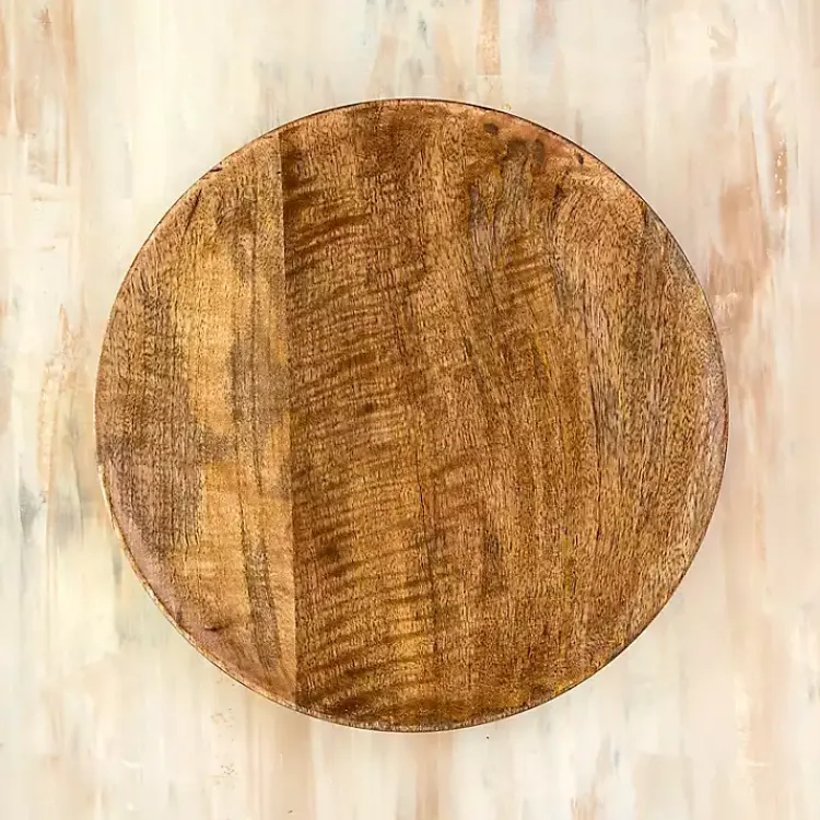 Kirklands Home Serving & Entertaining|Coupe Natural Wooden Charger Brown