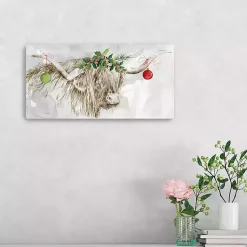 Sale Cow with Ornaments Canvas Art Print Christmas Art & Wall Decor