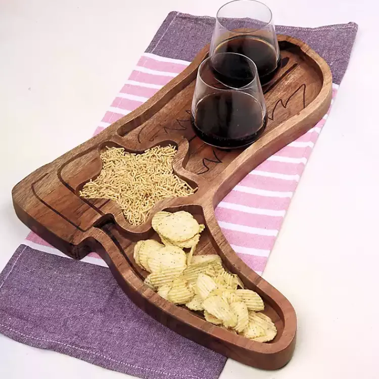 Kirklands Home Serving & Entertaining|Cowboy Boot Chips & Dip Serving Platter Brown