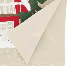 Kirklands Home Table Linens|Cozy Christmas Cottage Cotton Runner