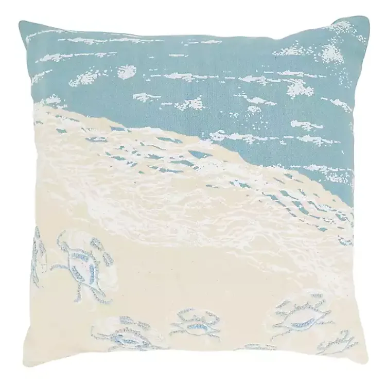 Outlet Crabs by the Sea Throw Pillow Pillows