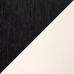 Kirklands Home Dining Chairs|Cream & Black Faux Leather Dining Chairs, Set of 2 Ivory