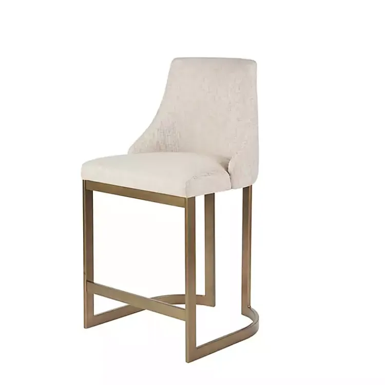 Kirklands Home Bar Stools & Counter Height Stools|Cream and Gold Counter Stool White