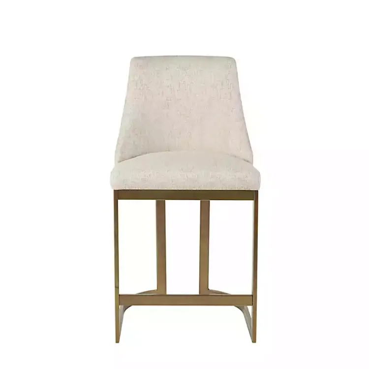 Kirklands Home Bar Stools & Counter Height Stools|Cream and Gold Counter Stool White