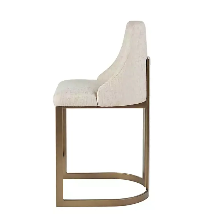 Kirklands Home Bar Stools & Counter Height Stools|Cream and Gold Counter Stool White