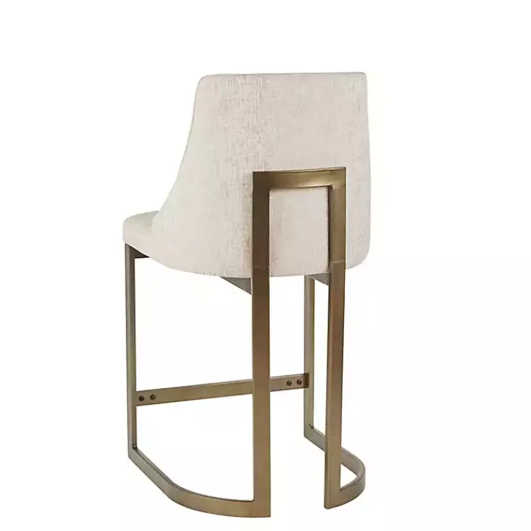 Kirklands Home Bar Stools & Counter Height Stools|Cream and Gold Counter Stool White
