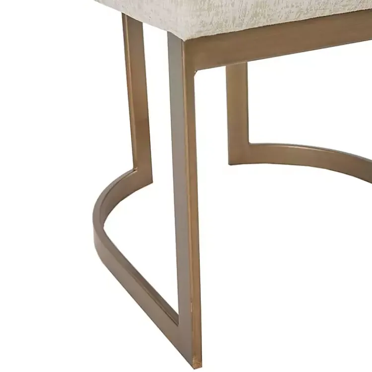 Kirklands Home Dining Chairs|Cream and Gold Modern Dining Chairs, Set of 2 Tan