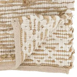 Kirklands Home Table Linens|Cream and Tan Woven Diamond Table Runner