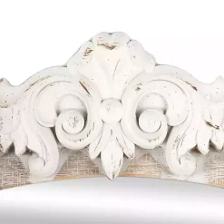 Kirklands Home Decorative Mirrors|Cream Arched Rectangle Scroll Wall Mirror