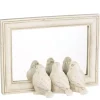 Kirklands Home Decorative Mirrors|Cream Bird Trio Wall Mirror