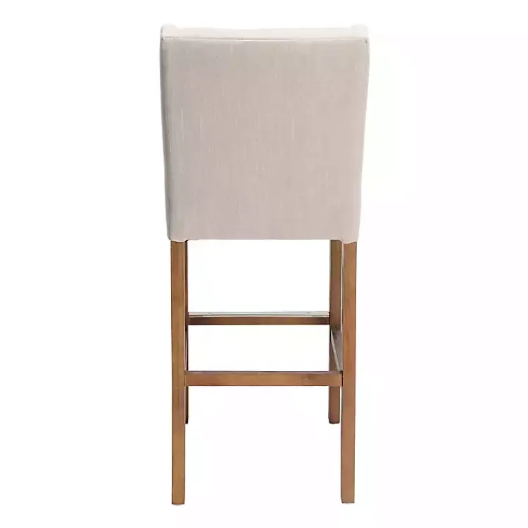 Kirklands Home Bar Stools & Counter Height Stools|Cream Button Tufted Kia Barstool Ivory