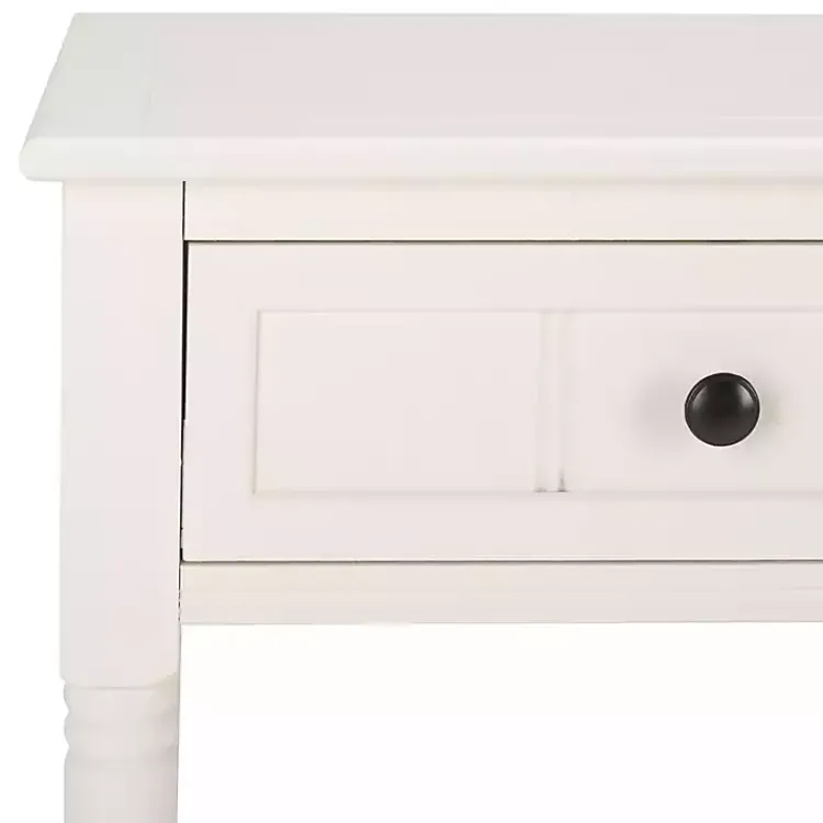 Kirklands Home Console Tables|Cream Carved 2-Drawer Console Table White