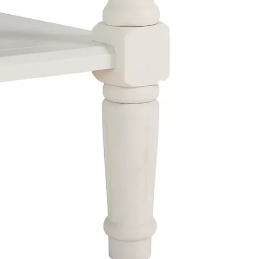 Kirklands Home Console Tables|Cream Carved 2-Drawer Console Table White