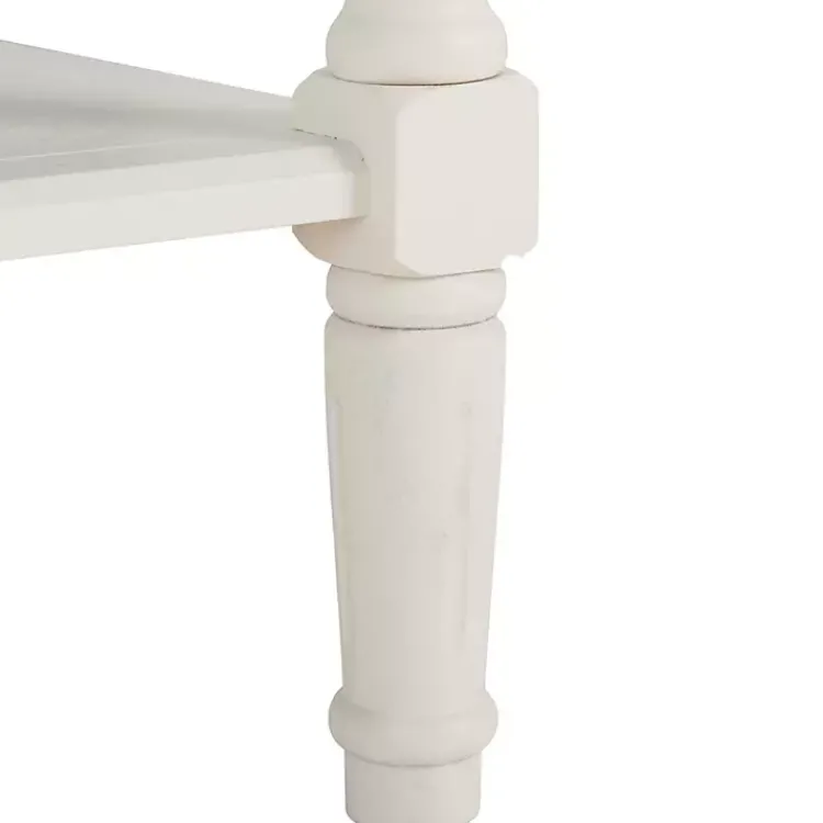 Kirklands Home Console Tables|Cream Carved 2-Drawer Console Table White
