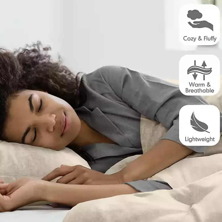 Kirklands Home Comforters|Cream Chambray 3-pc. Full/Queen Comforter Set Ivory