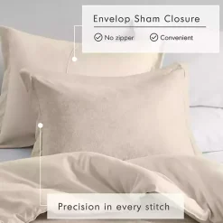 Kirklands Home Comforters|Cream Chambray 3-pc. King Comforter Set Ivory